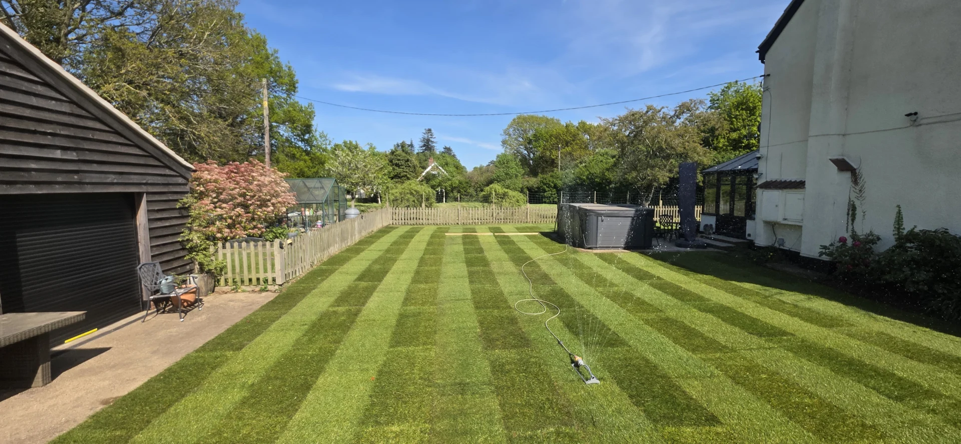 Lawn installation in Norfolk
