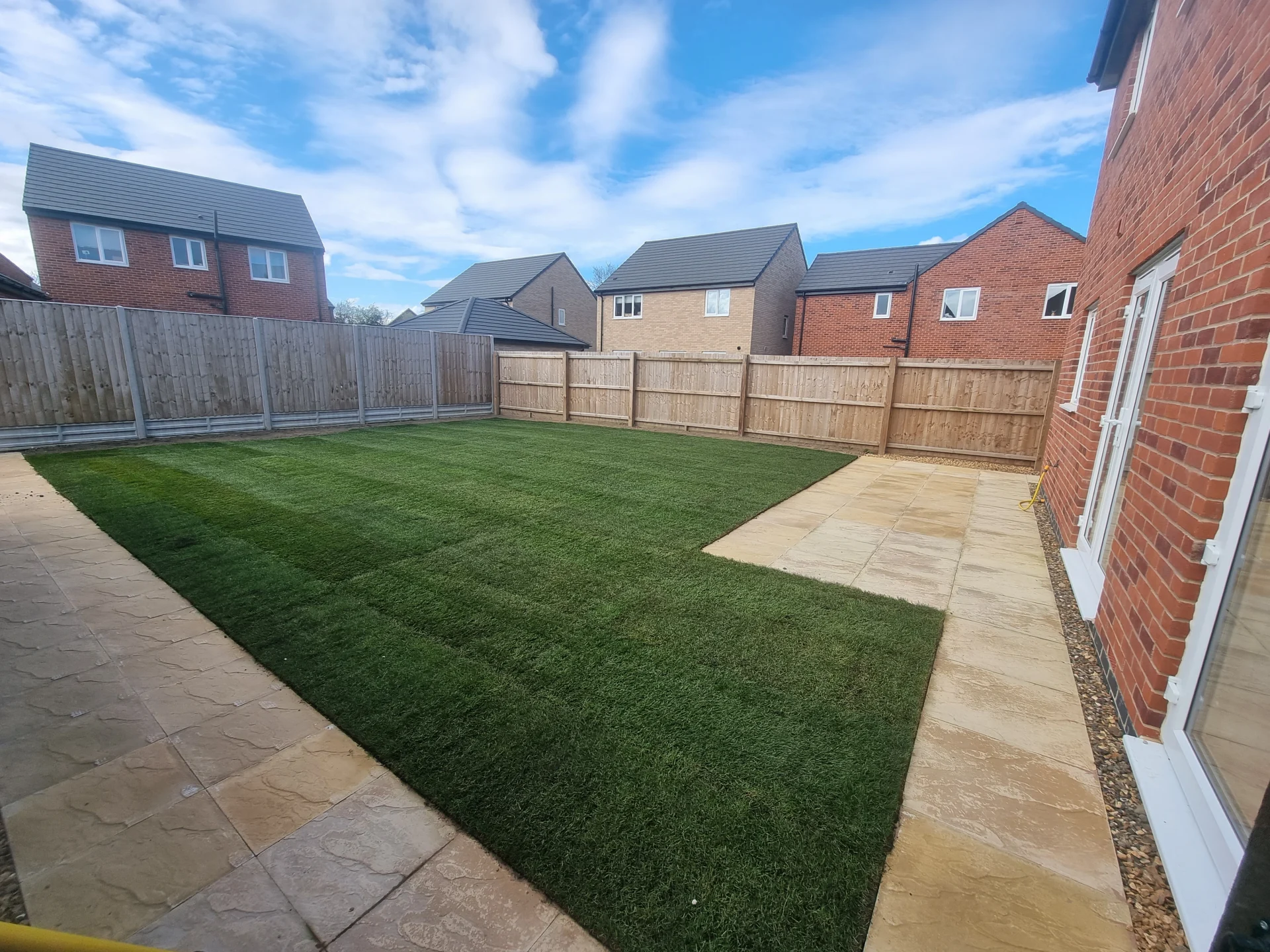 Lawn replacement project in Norwich