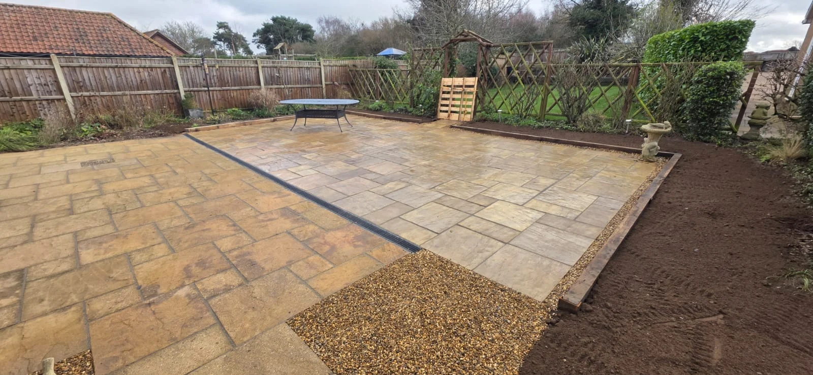 Patio installation in Norwich