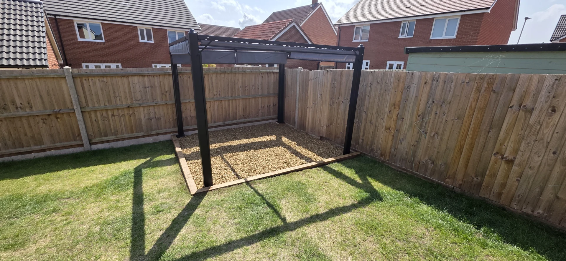 Landscaping finishing details with sleeper beds in Norwich and Norfolk